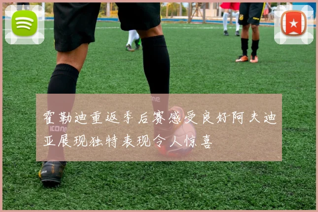 霍勒迪重返季后赛感受良好阿夫迪亚展现独特表现令人惊喜